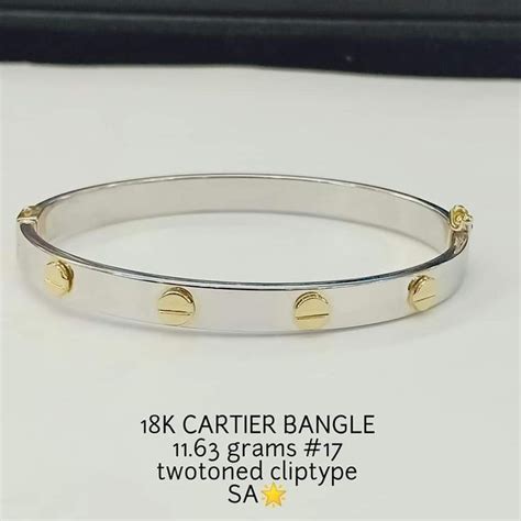 cartier two tone bangle|cartier bangles designs.